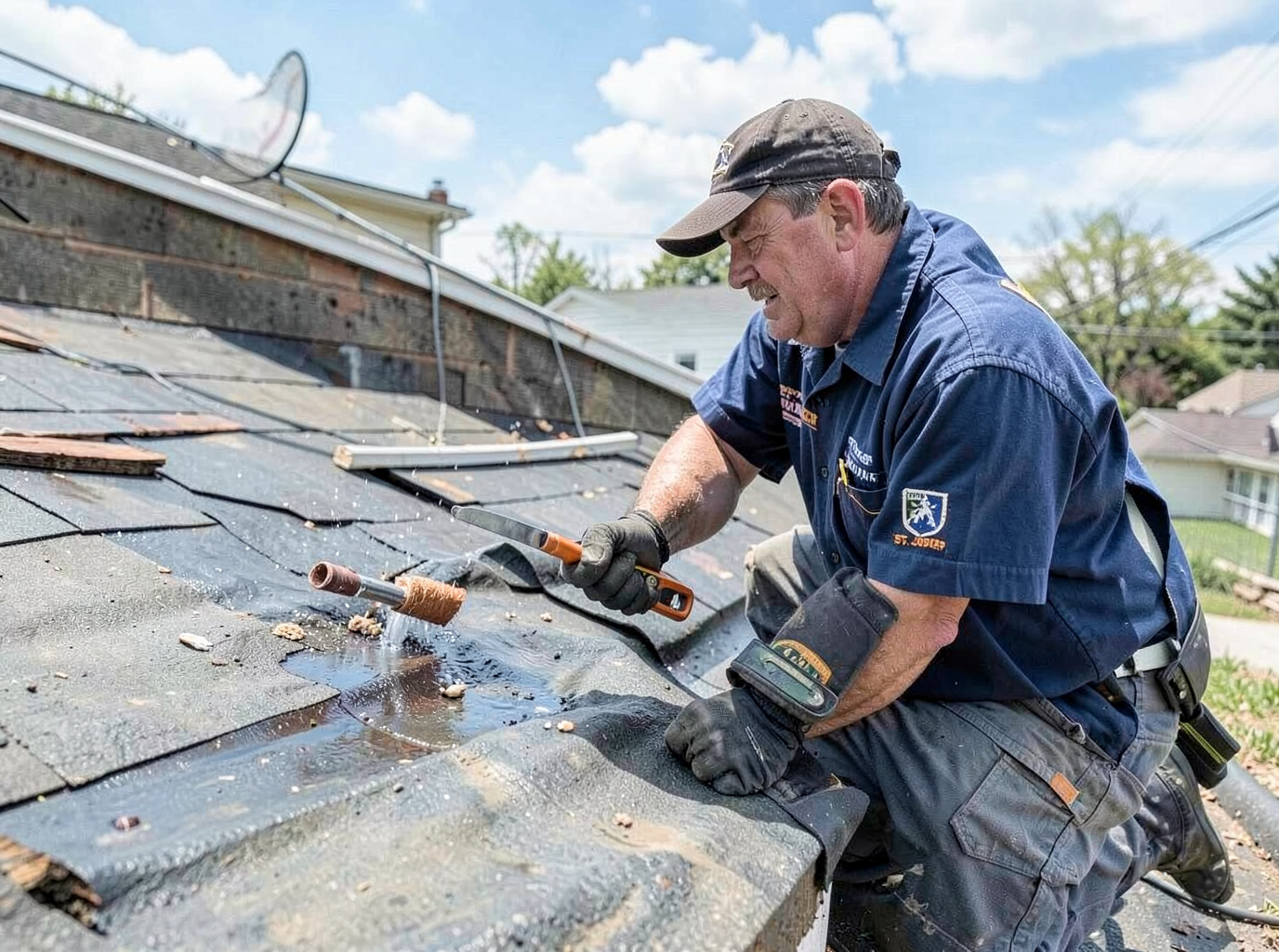 Emergency Roof Leak Repair in St. Joseph