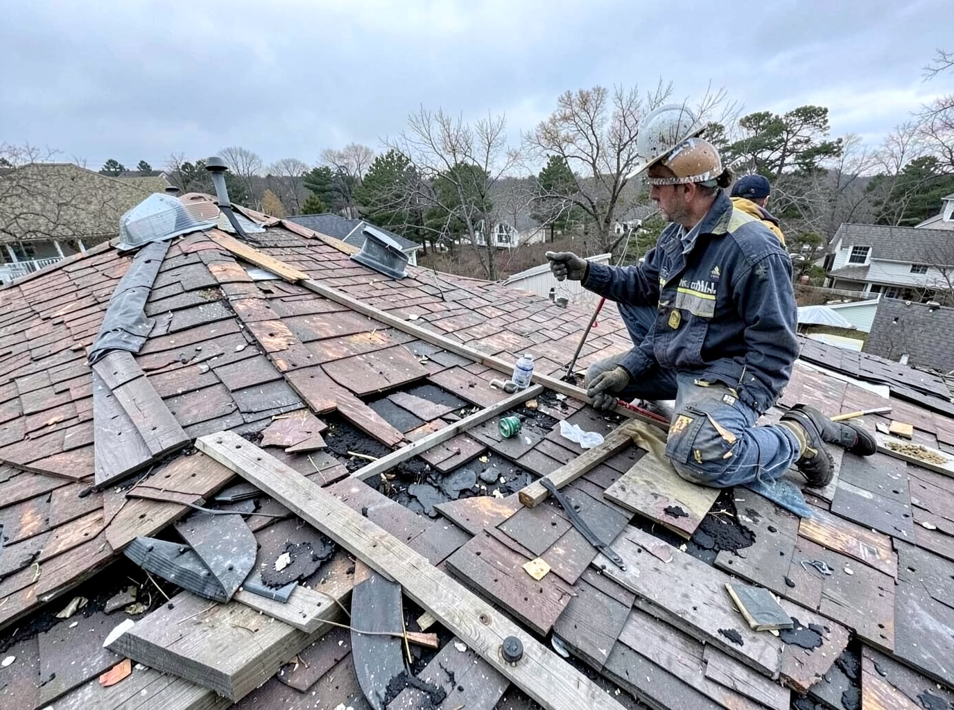 Storm Damage Roof Repair in St. Joseph